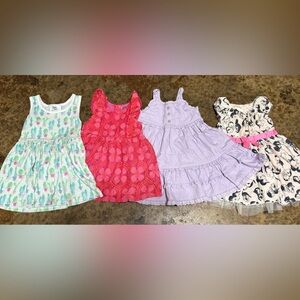 4 piece toddler girl dress bundle - 12months-18months